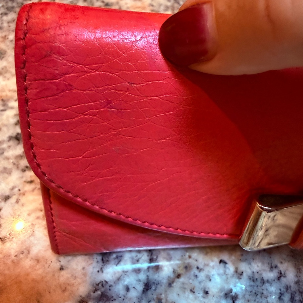 🧡 Authentic Chloé Paradise Pink Leather Wallet w/ authentication card. EUC - Picture 12 of 16